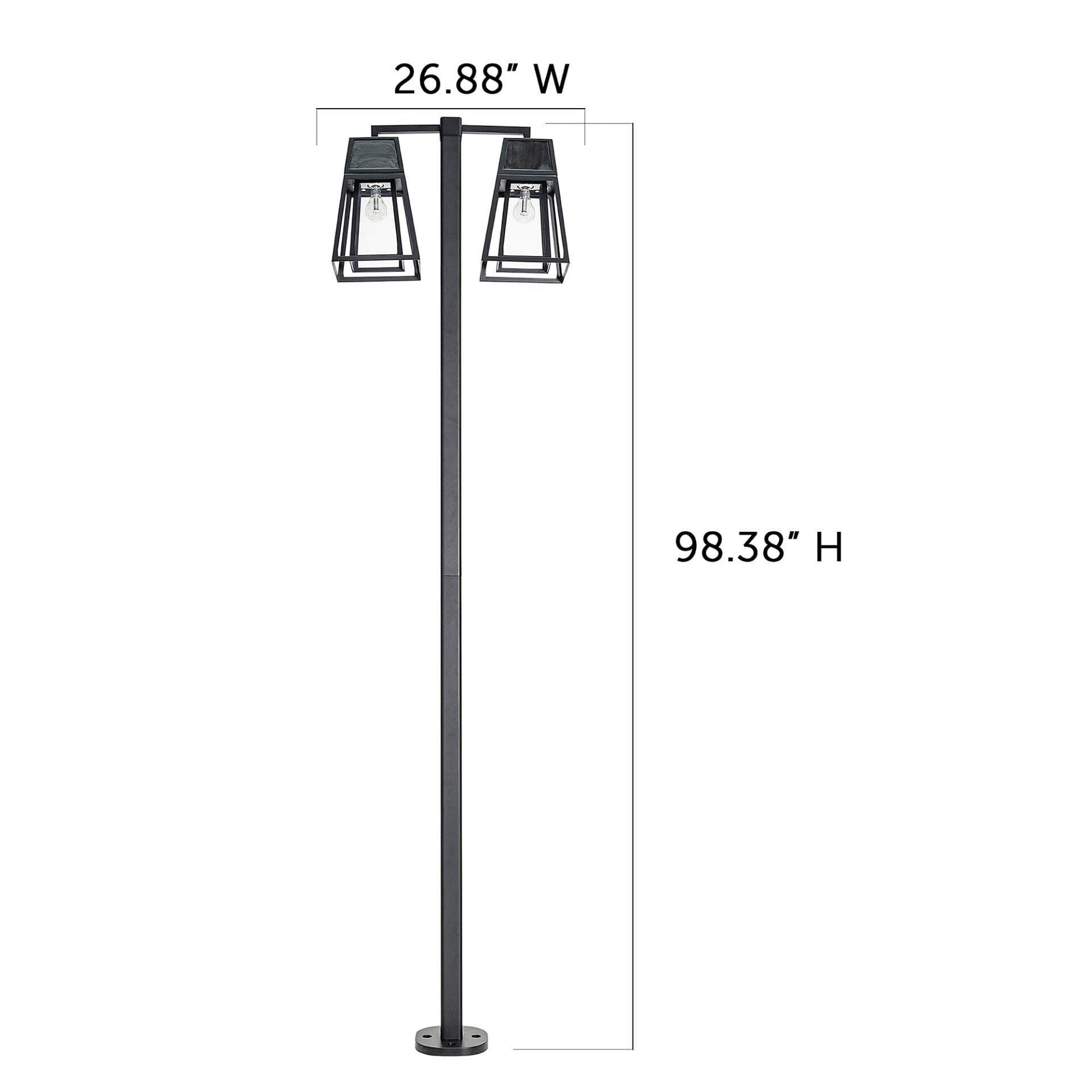Gama Sonic Aria Dual-Head Solar Post Light