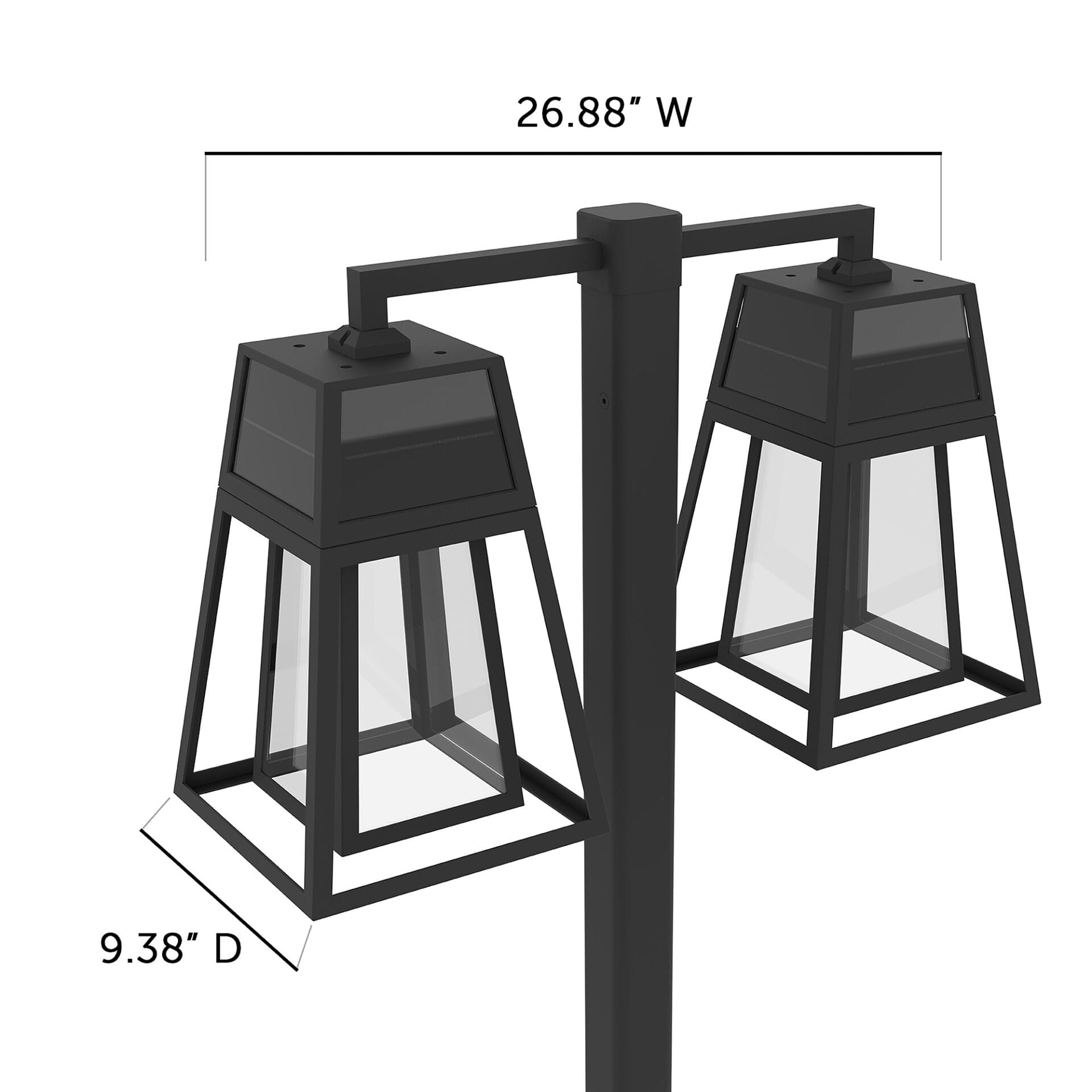 Gama Sonic Aria Dual-Head Solar Post Light