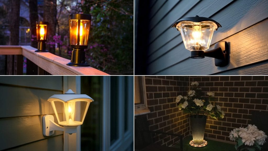 Amphora Solar Light emitting soft warm white glow on deck